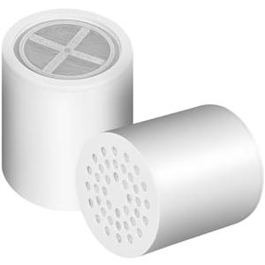 15 Stage Shower Filter Replacement Cartridge, Universal High Output Filter for Hard Water, Removes Chlorine and Harmful Substances, Body Caring, Fit Any Similar Shower, 2 Pack