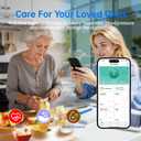 Smart Ring for Women & Men, Health Tracker Ring with Heart Rate, Blood Oxygen,Blood Pressure, IP68 Waterproof Fitness Ring, Sleep Tracker for iPhone and Android, No APP Fee (Blue, 8#)
