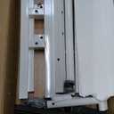 Hadulcet Mobile Standing Desk with Charging Station, Adjustable Computer Desk, Laptop Cart with Wheels for Home Office, Classroom - Vintage Oak (Upgrade, Vintage Oak)