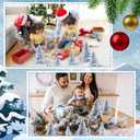 Amyhill 6 Pieces 3-D Winter Pine Tree Centerpieces Christmas Winter Theme Party Decorations Christmas Pine Tree Table Centerpieces Sign for Xmas Table Decorations