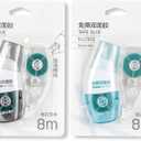 Easy Stick Double Stick Adhesive Roller Permanent Adhesive Dots Roller Applicator, 4 Pack(2 Refillable Dispenser + 2 Refills)