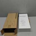 BAYKA White Floating Shelves for Wall  Rustic Wood Wall Shelves with Metal Brackets for Bathroom, Bedroom, Kitchen, or Living Room Decor Organization  Set of 3, Sturdy Storage with 22lb Capacity (15.7inches, C. White - Modern Minimalist Style)