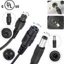 29.4V Compact Electric Scooter Charger UL Certified, for Gotrax Razor Jetson & More Hoverboards, Ebikes, Escooters, 3 Plugs for 7S (24V 25.2V 25.9V) Lithium Battery