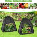 2 Pack Plant Shade Tent, Plant Shades for Outdoor Plants, UV Resisitant 80% Sunblock Shade for Plants Sun Protection, Plant Shade Cover for Flower Potted Plants (35x35x39Inch)
