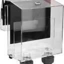 Acrylic Self Start Siphon Hang On Overflow Box, High Light Transmittance, Prevents Debris, Movable Outlet Cover, Check Valve, Fish Aquarium