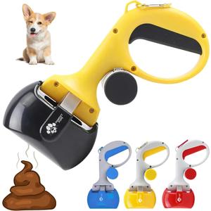 Dog Pooper Scooper for Small & Medium Dogs, 10 x 5 Lightweight Poop Scooper with Ergonomic Comfort Grip, Non-Stick Surface, Portable & Easy to Clean