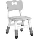 WHY TOYS Adjustable Kid Chairs Indoor 3 Level Adjustable Suitable for Children Age 2-6. Maximum Load-Bearing 220LBS Suitable for Family Classroom and Nursery Child Seat Set (2-Pack-Grey)