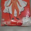 fun shack Tuxedo Costume for Men  Orange or Blue Suit  Funny 90s Movie Character Outfit for Halloween & Parties (Large)