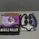 Cellulite Massage Tool Muscle Roller - Deep Fascia Massager & Dimpled Skin Remover for Legs, Thighs & Buttocks - Anti-Cellulite Roller, Smooth Skin, Pain Reliefs BlackBlack - 4 Wheel, Black