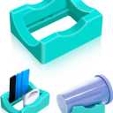 Small Silicone Cup Cradle With Built-in Slot for Crafting - Use to Apply Vinyl Decals, Space Saving Holder for Tumblers, 2 Angle Supports for Epoxy