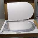 Arched LED Bathroom Mirror 20"x30", Black Bathroom Mirror with Lights-Anti-Fog, Dimmable-LED Mirror for Bathroom,3 Colors
