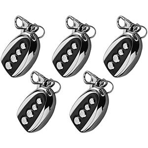 5pcs 433MHz Automatic Sliding Gate Remote Control Opener, Electric Cloning Gate Garage Door Opener Universal Gate Remote Control Fob Replacement Electric Rolling Driveway Gate Opener Closer Remote