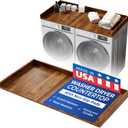 OfficeSimpli Large Washer Dryer Countertop 30 x 58 - Made in USA - Laundry Countertop Over Washer and Dryer, Laundry Room Countertop Organization Solution with Non-Slip Pads, California Walnut