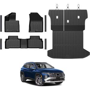 JOULARISE Floor Mats for Hyundai Tucson 2022-2026 Gas Only, with Cargo Mat
