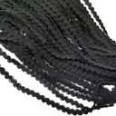 27.34 Yard Metallic Braid Trim Embellishment, 5mm Wide Polyester Lace Trim Ribbon with Wave Pattern Gimp Braid Lace Ribbon for Garment Accessories Costume Jewelry DIY Crafts Sewing (black)