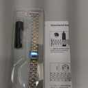 MioHHR Slim Metal Band Compatible with Apple Watch Band 38mm 40mm 41mm 42mm Stainless Steel iWatch Bands for Women,Silver/Gold