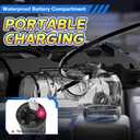 YoPoll WaRiot Automatic Electric Squirt Gun for Adults Kids, Automatic Squirt Gun with 26FT Range, Super Blaster Soaker High Capacity Pistol for Beach Swimming Toy LED Electric Water Gun (1BK) (Black)