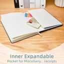 XAOWON Lined Journal, 192 Pages, 5.7''x8.3'', 100 GSM Thick Paper, Hardcover Notebook for Work, Journaling Notebooks for Men, Women, Green