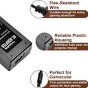 Power Supply and AV Cable for Gamecube, NGC AC Power Adapter & AV Cable Set, Power Cord Compatible with Nintendo Gamecube Console