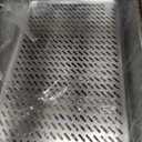 Stainless Steel Sifting Cat Litter Box for Pine Pellets, Light Gray
