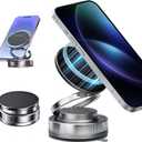 2026 Upgraded Magnetic Car Phone Holder for Magsafe: 360 Rotatable Adjustable Vacuum Car Phone Mount with 180+LBS Suction & 3800gf Magnet, Universal for Car/Gym/Mirror, Fits iPhone & Android (E. T28-Black Base)