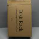 SNTD Dish Drying Rack - Extendable Dish Rack, Large Sink Drying Dish Drainer for Kitchen Counter, Stainless Steel Dish Strainer with Utensil Holder (White)