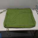 Patio Chair Cushions Waterproof Outdoor Seat Cushions for Patio Furniture Set of 2 with Ties, 24 x 24 Inch, Green