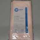 iDesign Fabric Shower Curtain, Mold- and Mildew-Resistant Water-Repellent Bath Liner for Master Bathroom, Kid's Bathroom, Guest Bathroom, 72" x 72", Color Pink