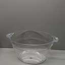 OGGI Acrylic Oval Party Tub - Clear Beverage Cooler w/Handles, Wine Cooler, Beer Chiller, Ideal Party Tubs for Drinks, Use Ice Tub for Indoor or Outdoor Bars, 18.5" x 11"