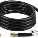 only fire 10 Ft Propane Extension/Appliance Hose, 1/4" Male NPT x 1/4" Female Ball Seat Pipe Swivel Fitting Propane Hose for RV, Gas Grill, Fire Pit, Turkey Fryers, Camper