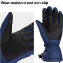 Ski Gloves Men & Women Waterproof 3M Thinsulate Winter Touchscreen Snow Gloves for Snowboard