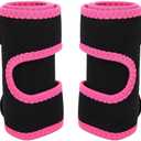 ZJchao Arm Trimmers Pair Slimmer Wraps, Men & Women Upper Arm Shaper Neoprene Gym Exercise Compression Bands Fast Fat Burning (red)