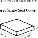 Sofa Covers Couch Covers for Sofa Pet Friendly Couch Cushion Covers Universal Sofa Covers Washable Stretch Slipcovers for Sectional Sofa (Texture Metal Gray, Large Single Seat Cover)