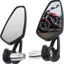 Motorcycle mirrors - 7/8" (22mm) Bar End Mirrors Adjustable Handlebar Rear View Mirrors Compatible With Honda Grom MSX125 CB500F Kawasaki Z125 pro Z650 Z750 Z800 Z900 ER6N ER6F Suzuki SV650 GSX-S750