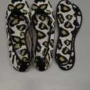 ATHMILE Women's Flat Ballet Shoes Knit Flat Shoes for Women Round Toe Slip on Women Flats for Dressy Casual Office Work Wedding Comfort Soft (10, White Leopard)