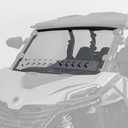 KEMIMOTO Front Vented Windshield Compatible with 2023+ CFMOTO ZForce 950 Sport & Trail / ZForce 800 Trail G2, 2-IN-1 Pre-Installed Rubber Strip Hard-Coated PC Less Fog Scratch Resistant Full Window
