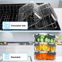 VERONES 5 Pack 36 OZ Glass Meal Prep Containers, Airtight Glass Lunch Containers Set, Glass Food Storage Containers with Lids,Exclusive of BPA, for Microwave, Oven, Freezer & Dishwasher Friendly,Grey