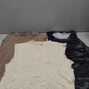 Mens Workout Tank Tops Sleeveless Tee Shirts Men Muscle Shirt Gym Acid Wash T Shirts Running Beach Loose Fit Tee (M)