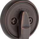 Kwikset 780 Deadbolt Lock, Venetian Bronze Round Exterior Keyed Front Entry Door, Pick Resistant SmartKey Rekey Security, Single Cylinder Dead Bolt, with Microban Protection (New)