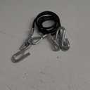 CURT 80151 44-1/2-Inch Vinyl-Coated Trailer Safety Cables, 7/16-In Snap Hooks, 5,000 lbs Break Strength, 2-Pack