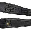 T TEKE Contoured Chafeless Girth for Horses, Airflow Waffle PVC Foam Construction with Double Side Heavy Duty Cotton Elastic and Stainless Steel Buckles (40")
