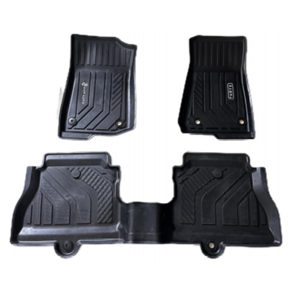 Car Craft Compatible With Jeep Wrangler Rubicon 2019-2024 Car Floor Mats Anti-slip Foot Pads All-weather Tpe Protection 1st & 2nd Row Floor Liners Hy3008 CC-7583