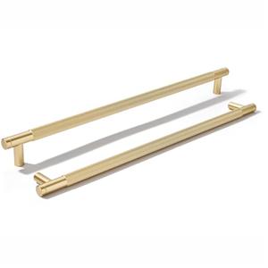 khtumeware 5 Pack 12 Inch(305mm) Aluminum Handles Knurled Gold Cabinet Pulls Drawer Pulls Kitchen Hardware Kitchen Handles for Cabinets Cupboard Handles