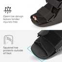 BraceAbility Short Walking Boot - Orthopedic Medical Walker Cast for Broken Toe Injuries, Sprained Ankles, Metatarsal Stress, Post-Op Support Left or Right Foot Fracture Shoe Fits Men and Women (S)