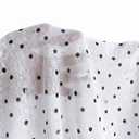 RoseSeek Women's Sheer Mesh Long Sleeve T Shirts Going Out Tops (White, L)