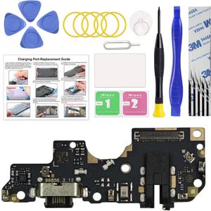 Charging Port Replacement Kit Compatible with Moto G Power 5G 2023 US Version, Dock Board USB-C Connector Only for Moto G Power 5G (2023), with Instruction Manual, Toolkit