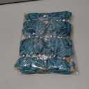 Pack of 2 WEWILUCK Premade Twist Tie Bows, Small Teal Satin Ribbon Bow for Treat Bags, Crafts, Candy, Bakery, Baby Shower Wedding Christmas Birthday Party Decorations(3 Inches, 30PCS)