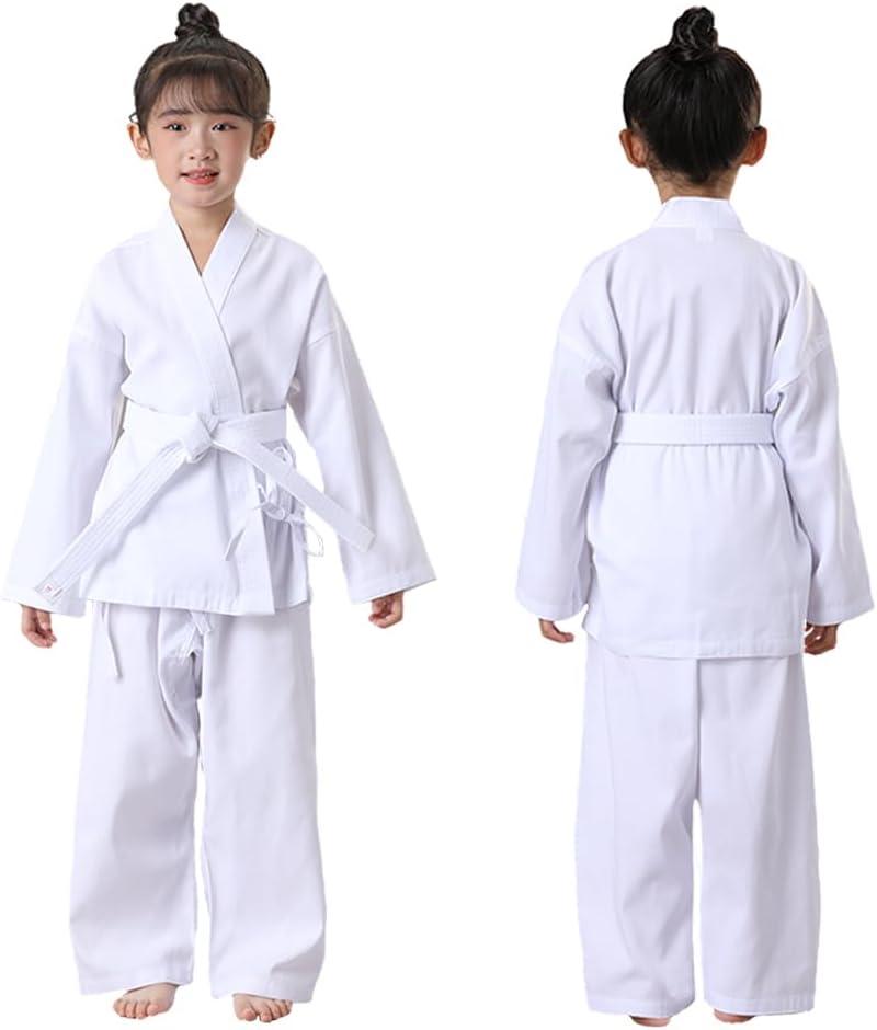 Karate Uniform for Kids & Adults Lightweight Student Karate Gi Martial Arts Uniform with White Belt (Medium)
