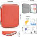 WOT I Card Holder for Yoto Cards, 80 Pockets Card Case with Zipper for Player & Mini Audiobook Cards, Portable Card Binder with Mesh Bag for Travel, Orange