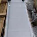 50-54" W x 72" H Semi-Frameless Double Sliding Shower Door Framed Bypass Glass Shower Doors with 1/4" (6mm) Clear Tempered Glass in Matte Black